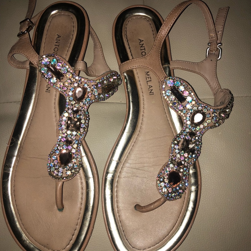 Antonio Mielani  Rhinestone Sandals
